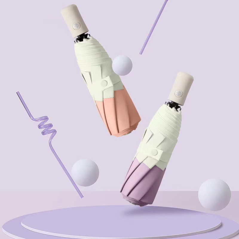 Sombrilla de sol plegable automática, creativa y de diseño minimalista, personalizada, de estilo japonés y coreano, con un 70% de descuento._voghion.com