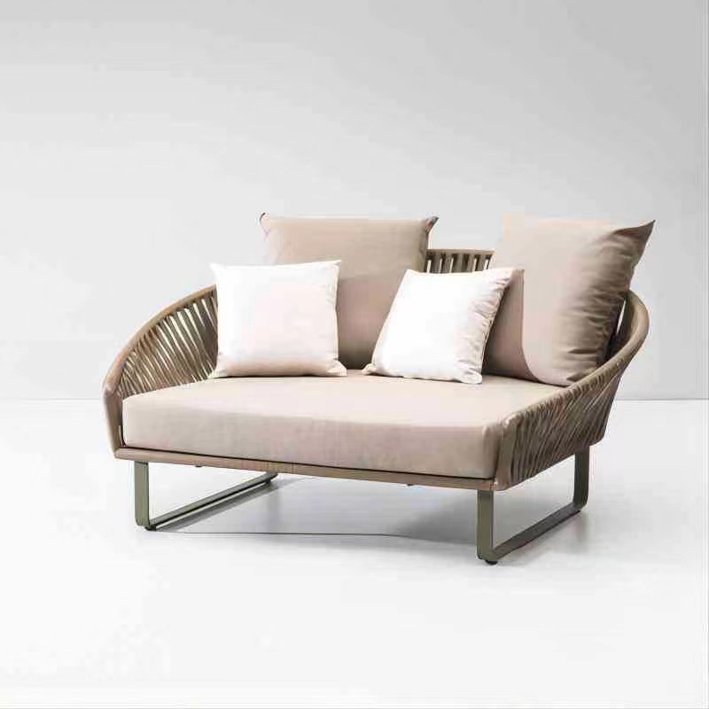 Ocio al aire libre sofá de caña jardín sala de estar piscina terraza muebles casa de alojamiento casa de sol patio tela de caña arte de caña