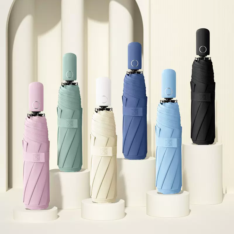 哇噢定制雨伞全自动伞男女折叠太阳防晒遮阳伞logo广告定做伞