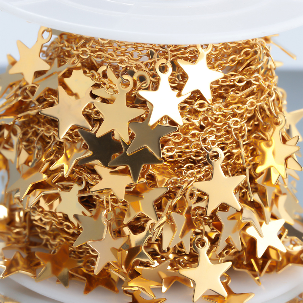 Star Pattern All Seasons Season 1 Piece 304 Stainless Steel DIY Chain Chain