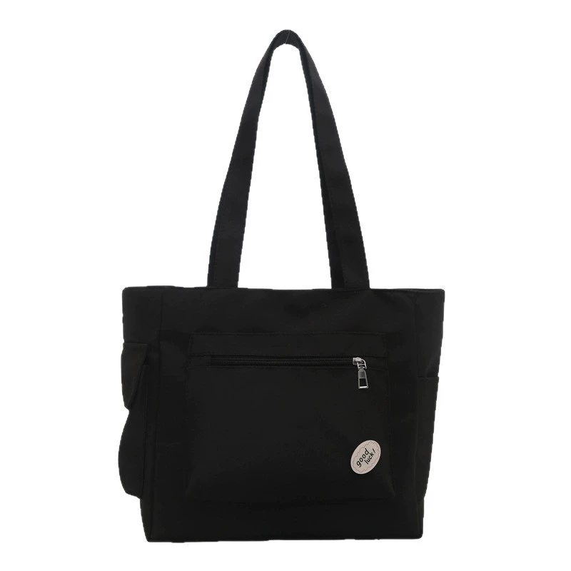 Capacious shopping bag, fashionable laptop for elementary school students, one-shoulder bag, city style