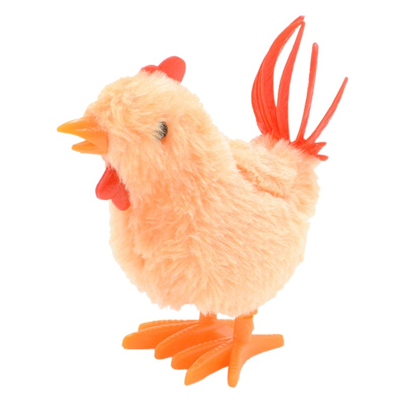 Chain winding chick plush toy cute baby toy children's best selling nostalgic puzzle stall toy wholesale