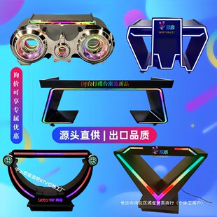 酒吧不锈钢DJ台KTV派对包房铁艺亚克力发光打碟台夜店LED移动打碟-阿里巴巴