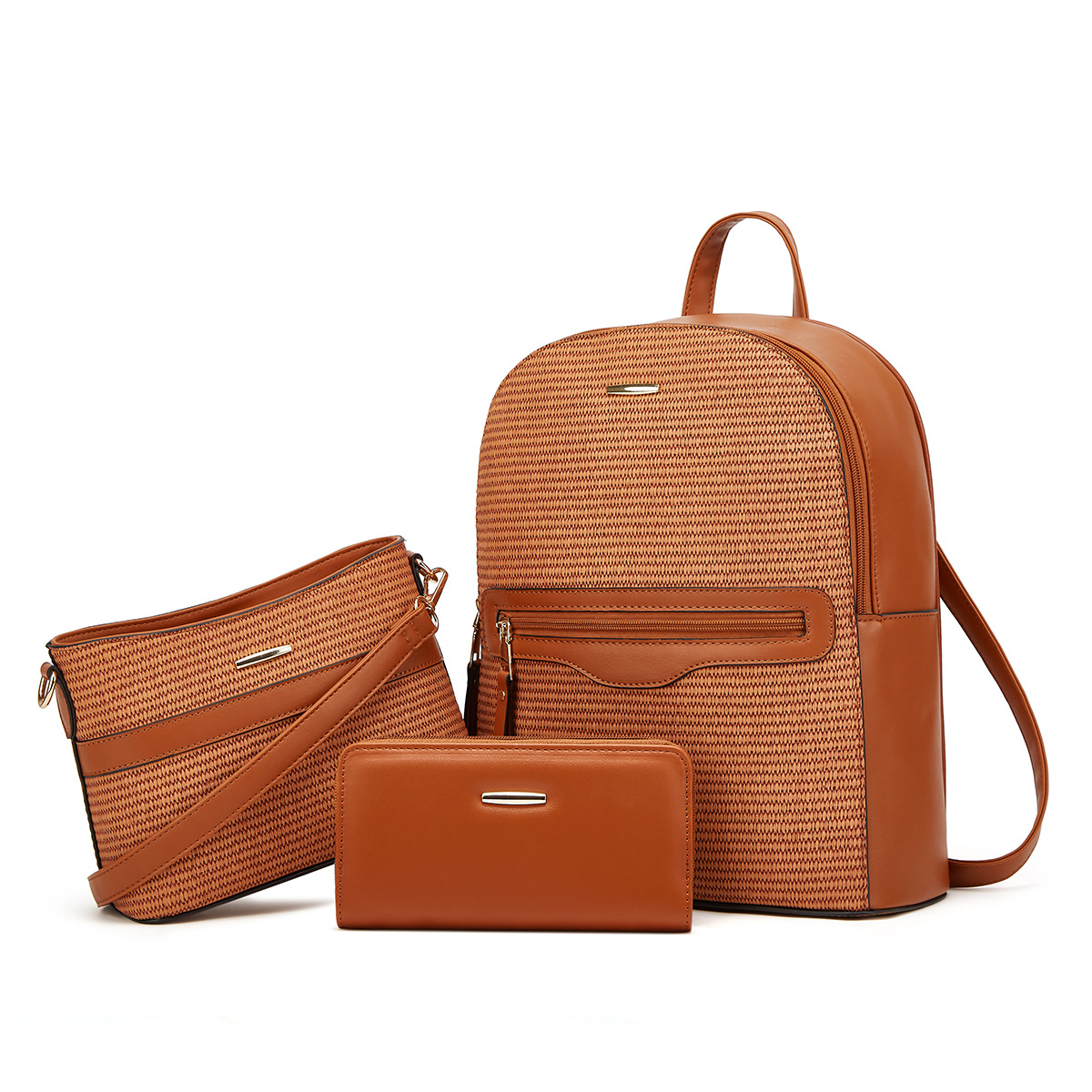 2024 new backpack tote women's crossbody bag three piece set_voghion.com