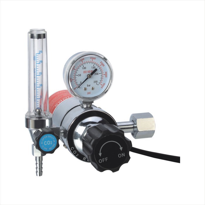 UWELD 二氧化碳电加热式减压器220V CO2可调价压力阀1C008-0119