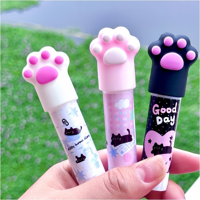 Linda barra de pegamento de pegamento sólido estudiante de oficina pegamento sólido de alta viscosidad de secado rápido estudiante papelería estudiante barra de pegamento hecha a mano de bricolaje