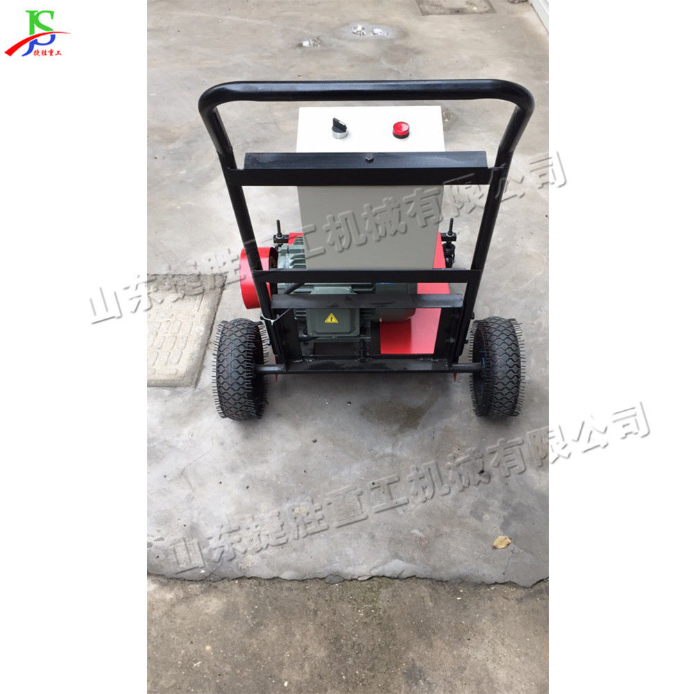 máquina de molienda de pista de plástico mano empujada silicona piew piso máquina de renovación estadio pequeño campo de baloncesto lija