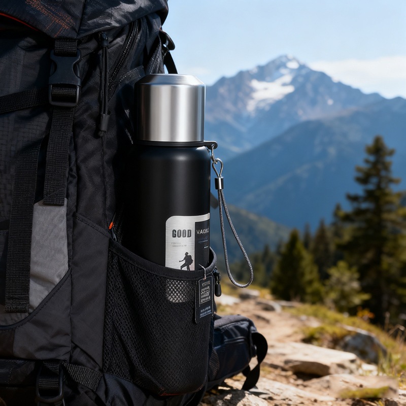 Al aire libre alpinismo hombre taza de aislamiento de acero de gran capacidad taza de separación de agua de té de acero inoxidable taza de agua portátil