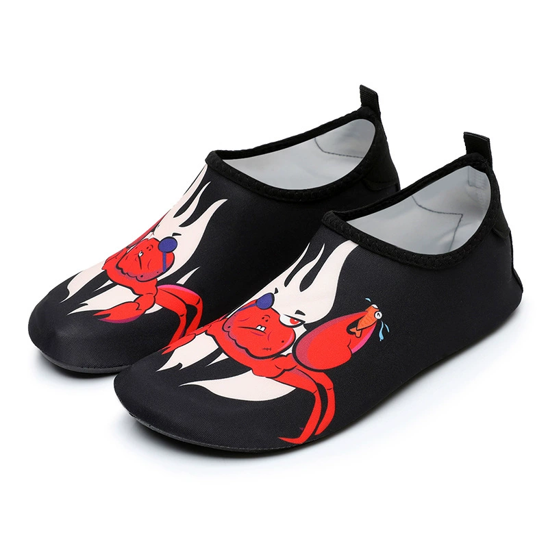 Beach footwear for men and women, non-slip shoes for swimming, legs patch