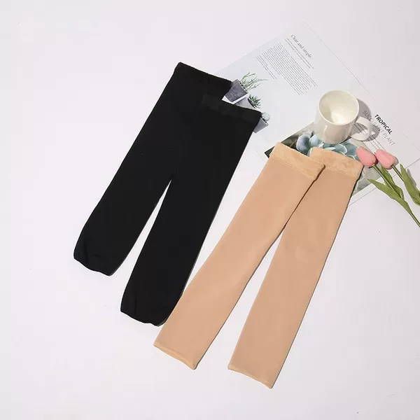 Winter Warm Fleece-Lined Thick Knee Pads for the Elderly, Windproof, Large Size, Heating Leg Warmers, Knee Protection, Large and Small Leg Socks, Cold-Proof