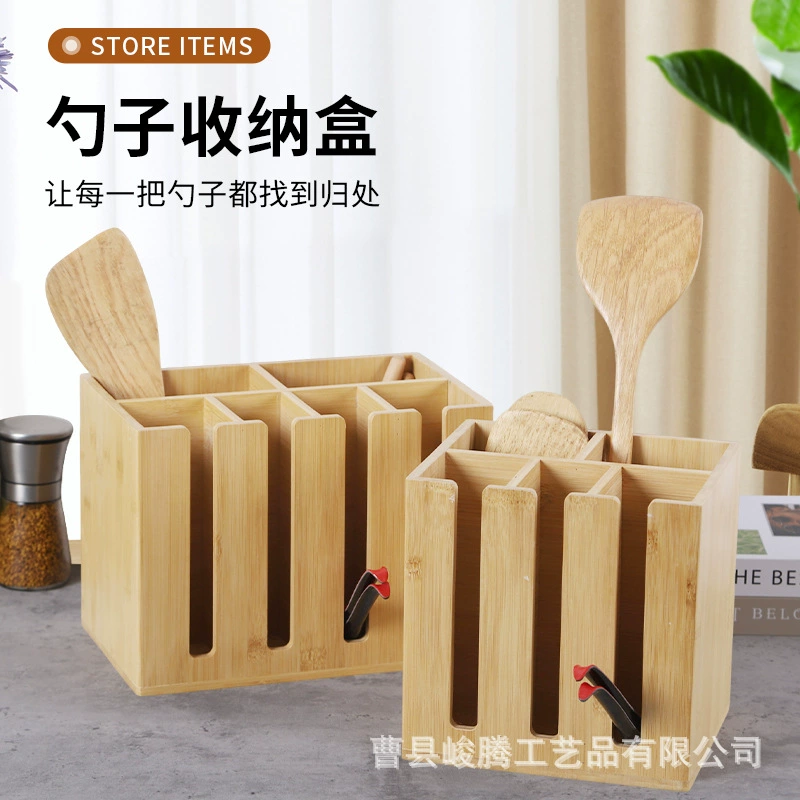 Многофункциональный держатель для палочек для коммерческого использования, корзина для палочек для еды, бамбуковый держатель для ложек в ресторане, бамбуковый ящик для хранения палочек для еды.