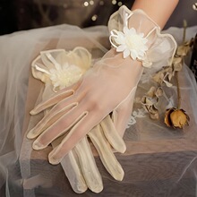Z 35083 Wedding Gloves White Short Veil ��ɫ���������