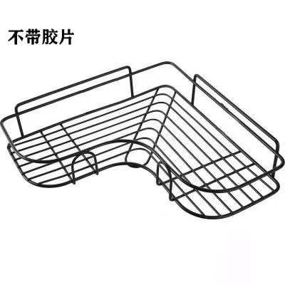 Estante de almacenamiento triangular sin perforaciones cocina baño estante de almacenamiento baño esquina montado en la pared estante de almacenamiento multifuncional