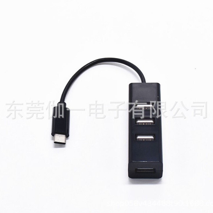 Type-C 2.0 One-To-Four Docking Station, Four-Port Hub USB Computer Splitter, Mini Four-Port Hub
