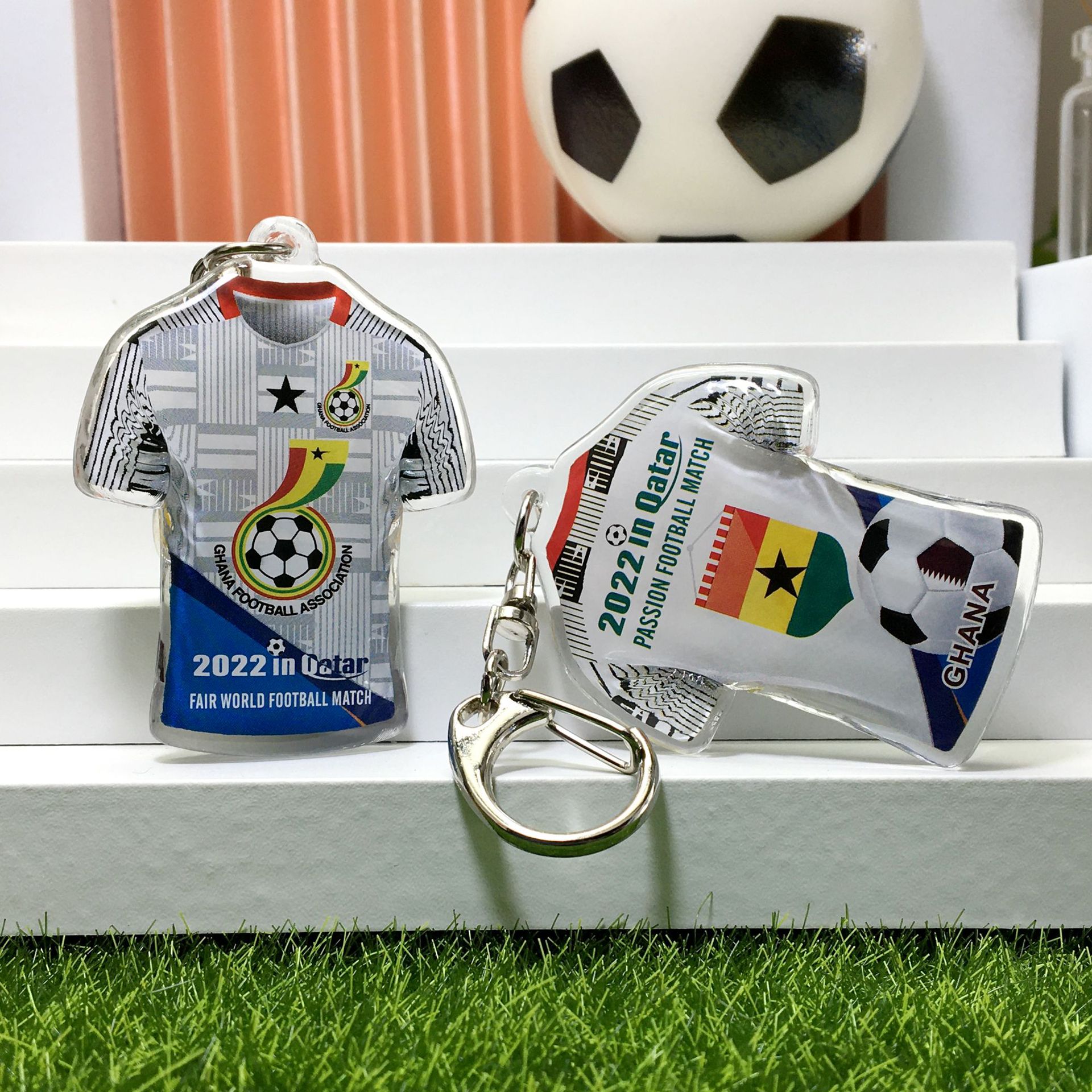 加纳队-队徽+旗帜+足球