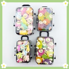 かわいいカピバラのスーツケースの小さいカメのカニのおもちゃの樹脂diyの手作りの夜光の部品の子供のプレゼント