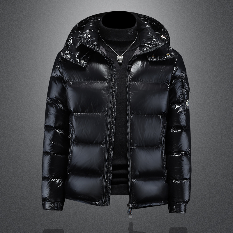 Factory Direct Sales European Station Men's Clothing 2025 Winter Men's White Duck down Hooded down Jacket Fashion Big Brand Warm Jacket