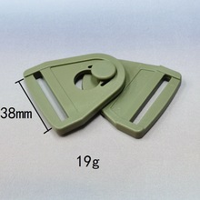 孔38MM三角搭扣 1.5英寸带子箱包袋POM对扣 工具包插扣