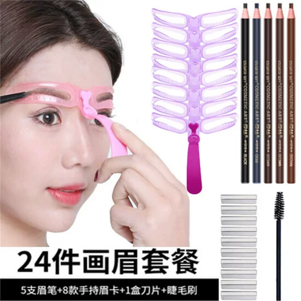 Hengsi 1818 Eyebrow Pencil for Women, Waterproof, Sweat-proof, Non-fading, Long-lasting, Non-smudged Eyebrow Powder for Beginners