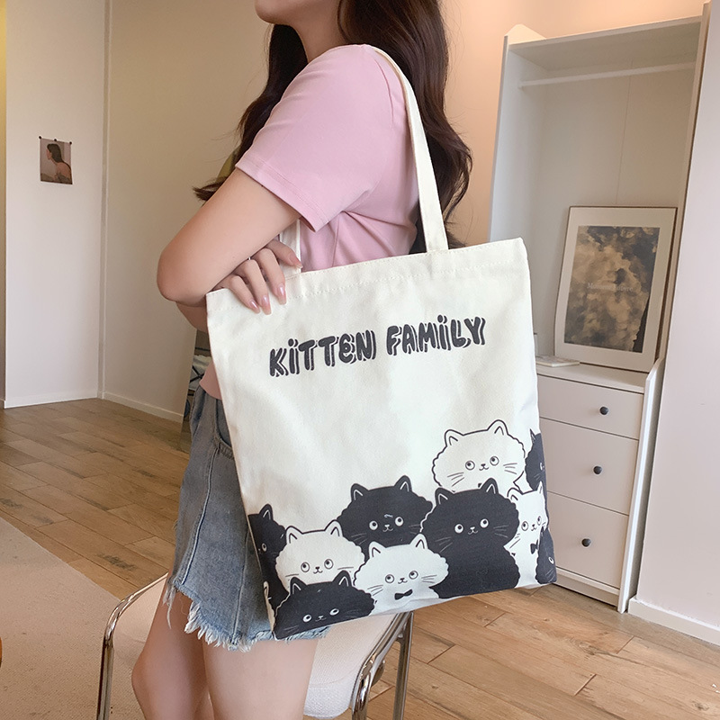 고양이 회의(지퍼 및 내부 포켓 포함)