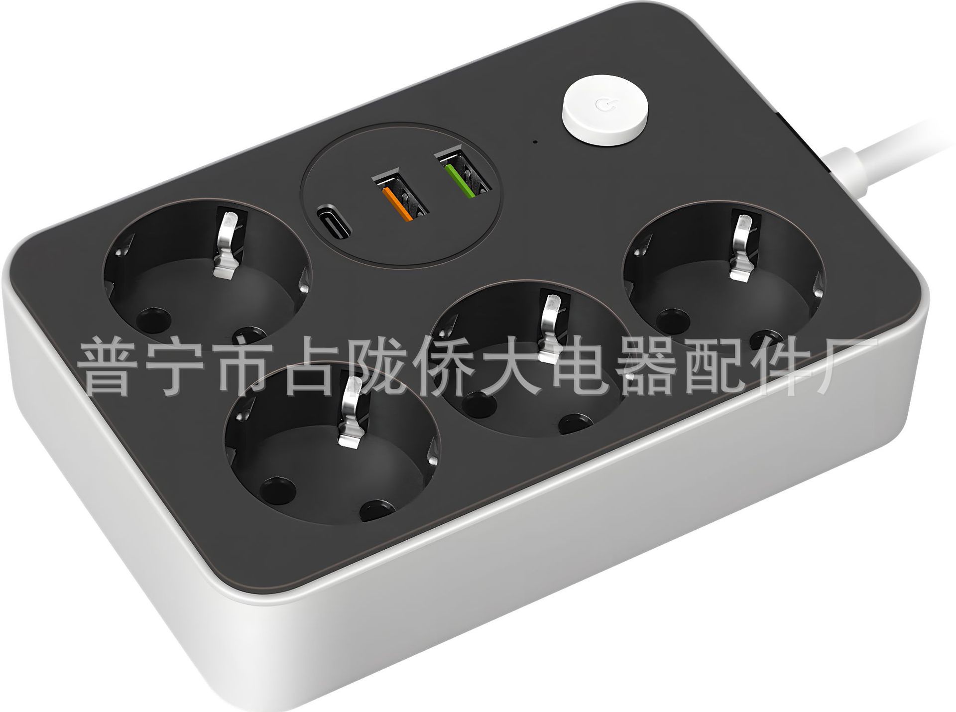 Placa de cableado estándar europeo de 2 metros multifuncional estándar alemán cableado USB enchufe europeo antideslizante suministro transfronterizo