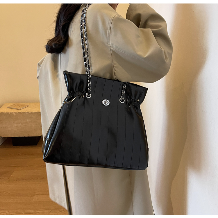 Retro dames schoudertas grote capaciteit lederen handtas_voghion.com