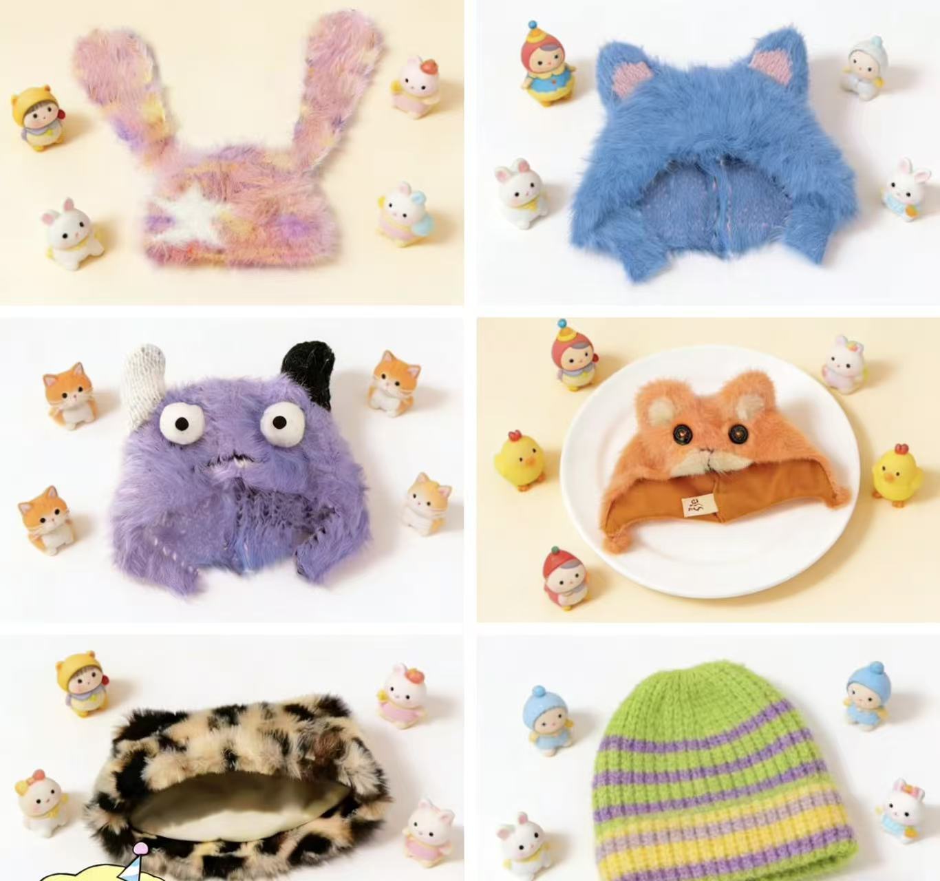 2026 WA sombrero lana serie de fiesta de moda de moda de la mano decoración caja ciega muñeca de peluche regalos para chicas
