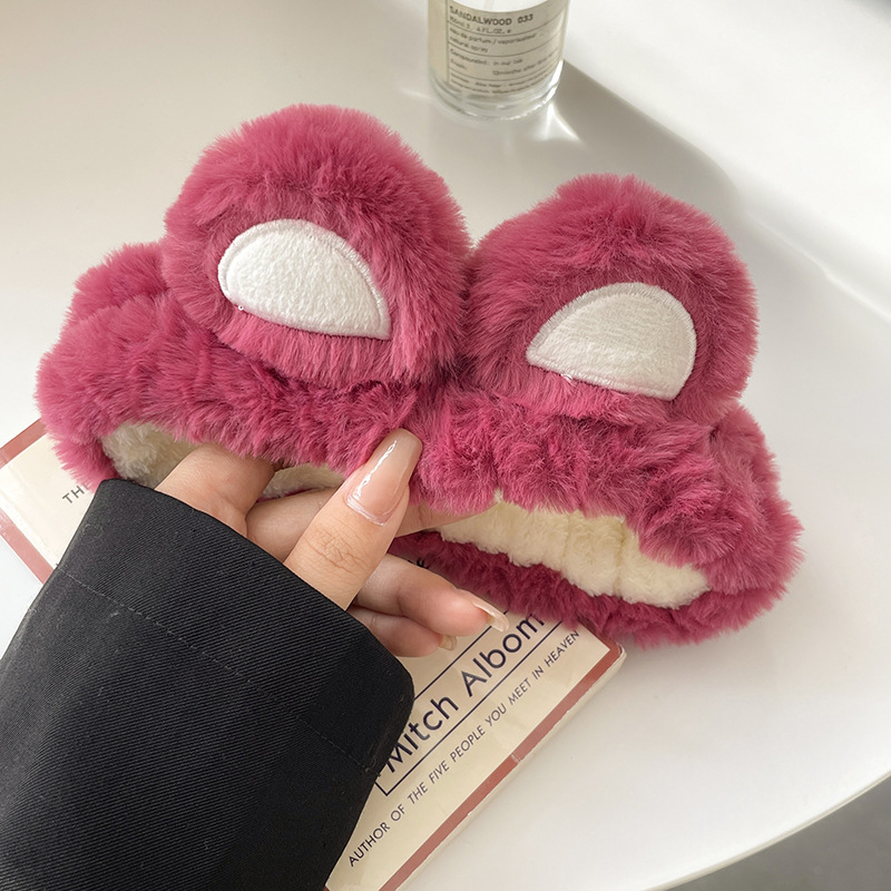 Rosa rojo fresa oso pelo banda 1