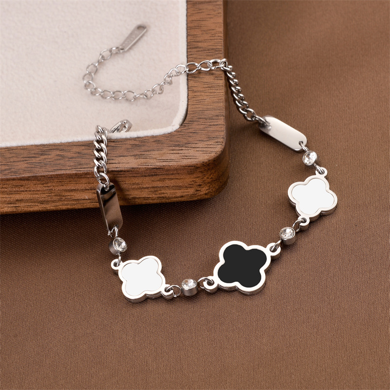 Joyas transfronterizas europeas y americanas Pulsera de acero de titanio de todo fósforo Versión coreana del temperamento bohemio Pulsera de acero de titanio que no se desvanece Joyería femenina