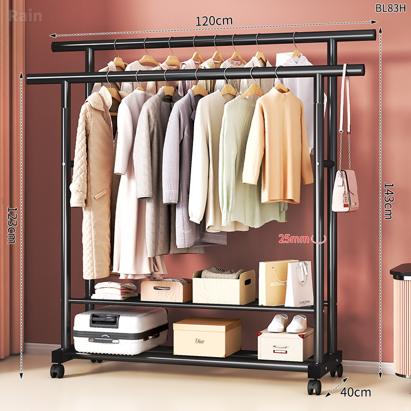 percha de ropa interior simple varilla de abrigo móvil percha de ropa para dormitorio de estudiantes para secar estante de ropa