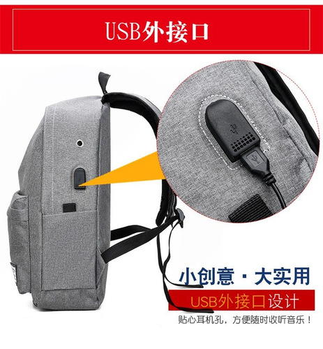 Backpack Student School Bag Large Capacity Unisex Korean Style Travel Backpack College Fashion Computer Bag Casual Bag