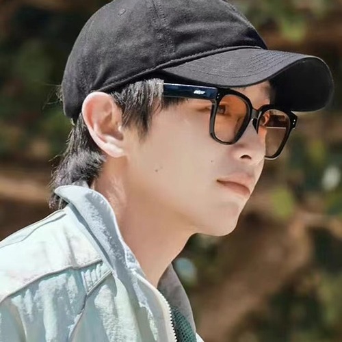 Wang Jiaer's same GM sunglasses for women Korean version ins sunset gradient color transparent sunglasses anti-UV blush trend