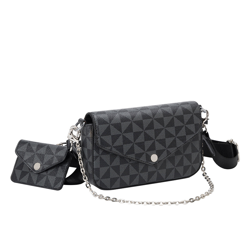 Messenger Bag 2023 Nieuwe modeprint Enveloptas Eén schouder onderarmkettingtas Handtassen van hoge kwaliteit_voghion.com