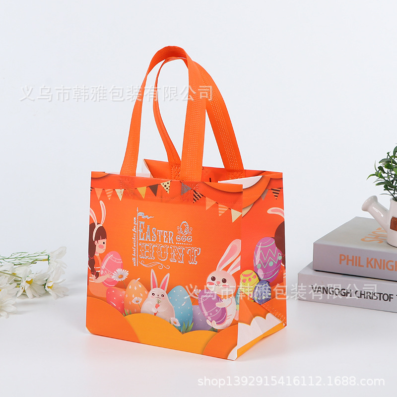 Transfronterizo en stock Bolsa de regalo de Pascua Bolso de dibujos animados no tejido Bolso de decoración de fiesta tridimensional grande traje