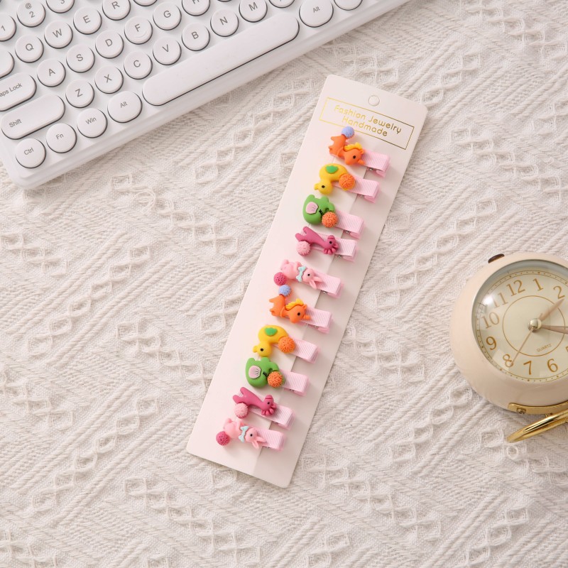 Las pinzas para el cabello de los niños no lastiman el pelo del bebé flequillos pequeños accesorios para el cabello del bebé Princesa Tarjeta de pelo femenino lindo tocado