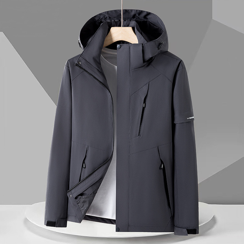 Trajes de asalto para hombres y mujeres 3 - en - 1 a prueba de salpicaduras 2025 nuevo tipo de chaqueta de terciopelo desmontable al aire libre abrigo de montaña