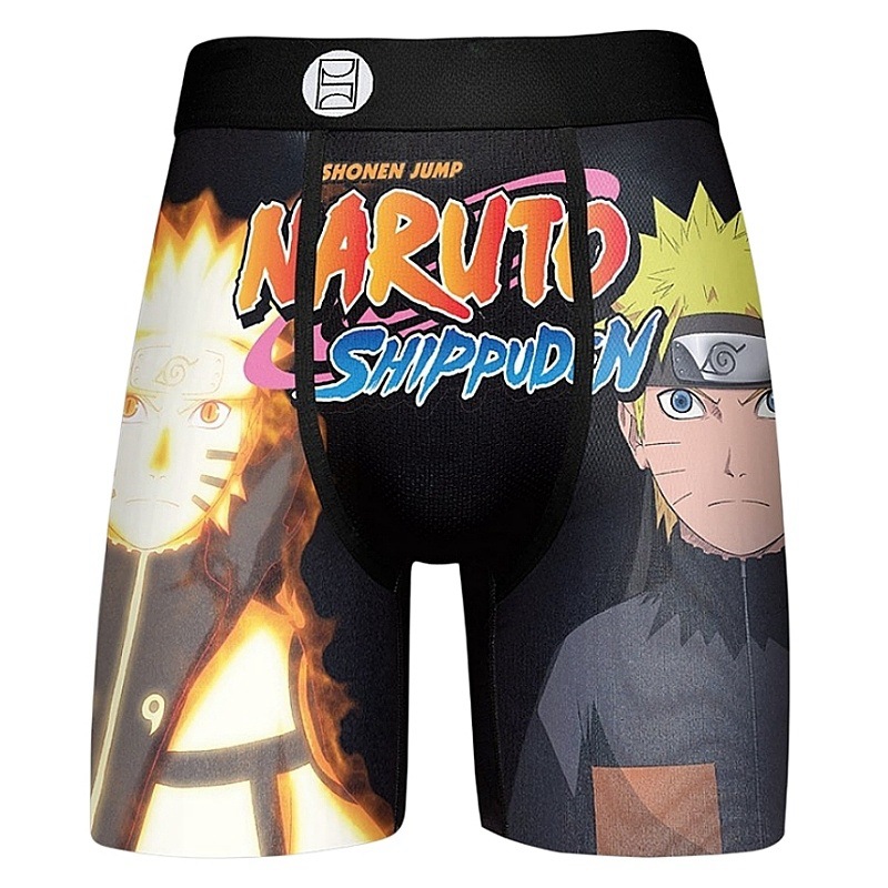 Marca de moda PSD seda de hielo pantalones cortos de poliéster pantalones de playa estampados anime deportes cómodos correr bóxer calzoncillos para hombres