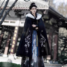 原创汉服男装2025新款秋冬季加绒斗篷影视侠客风改良日常国风古装