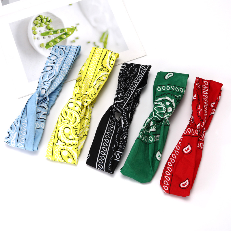 Headband Fashion Knotted Elastic Band Sports Yoga Headband Unisex Hair Accessories For Men And Women_voghion.com