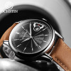 Mechanical men's watch, waterproof calendar, mechanical watch, genuine leather, fully automatic