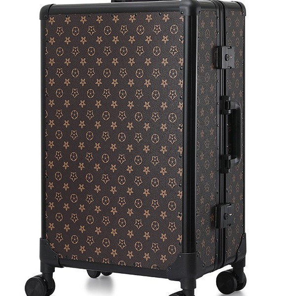 High-End Trolley Suitcase Suitcase Wear-Resistant Aluminum Frame Suitcase Customs Password Lock Boarding Suitcase 20inch 24inch