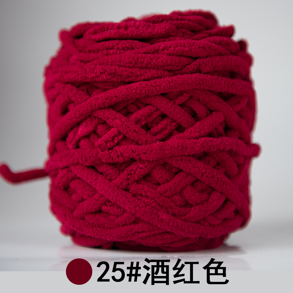 Hilo de la tira de hielo hilo de una sola hebra de lana gruesa bola de aguja hilo tejido a mano bolsa bufanda material de DIY Paquete de fábrica al por mayor