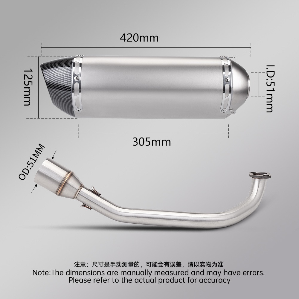 Ns125La Full Exhaust Pipe Modification, Split Front and Rear Sections, F01 Sc Scorpion Cylinder Street Exhaust