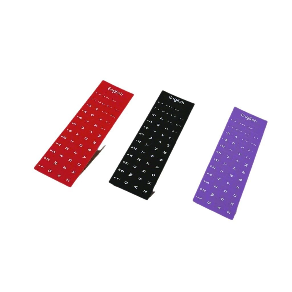 Factory direct sales computer keyboard film Spot Russian, English, Arabic multilingual silicone letter key stickers