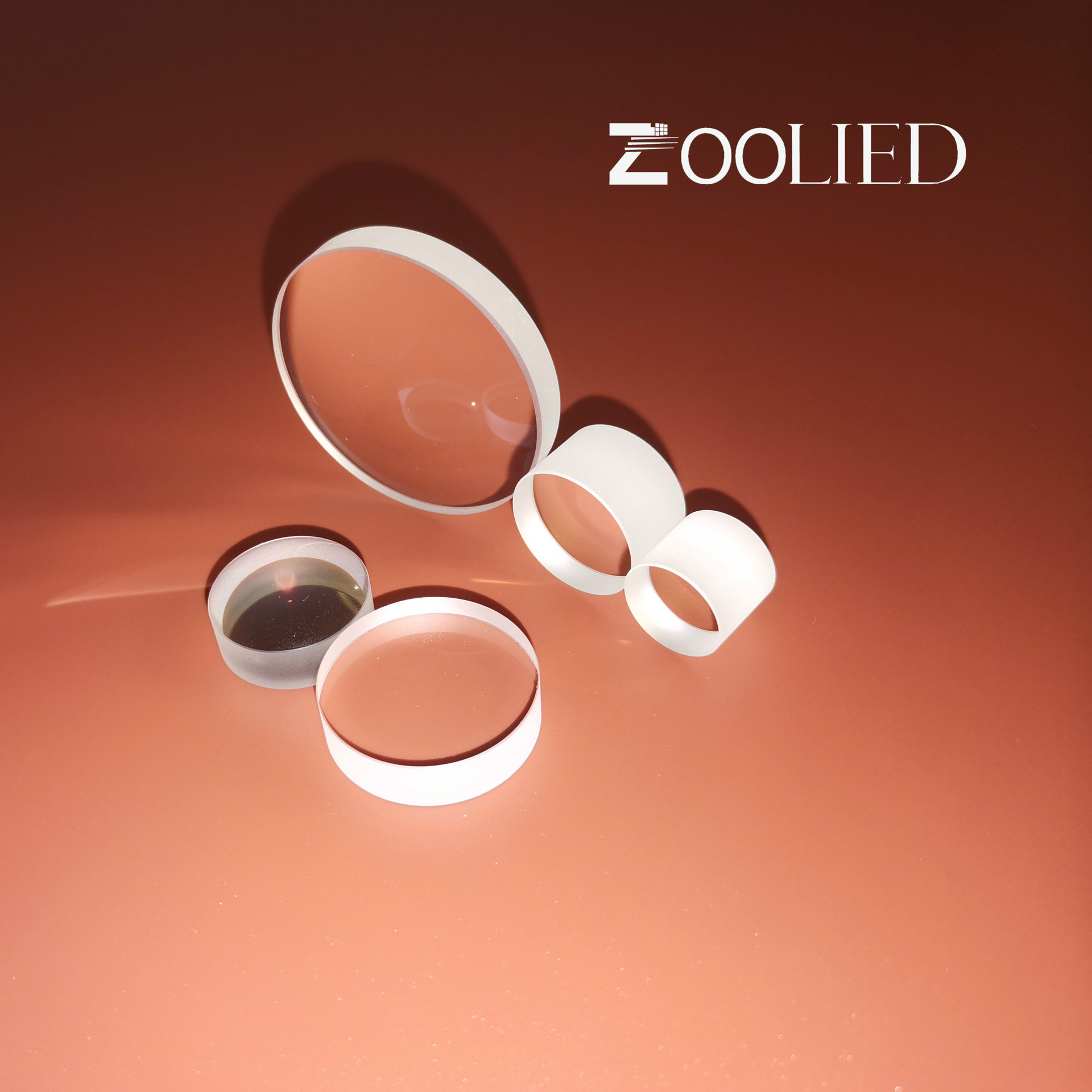 K9平凸透镜D25.4mm F25 F50 F75 F100 F125 F150mm 镀膜AR@1064nm