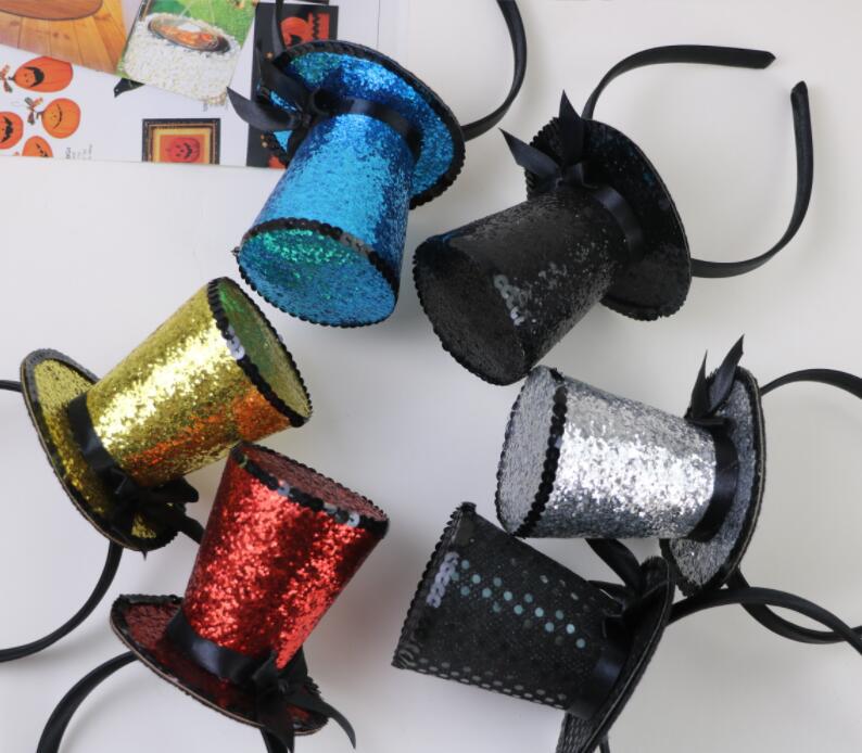 Forniture di Halloween, oggetti di scena per spettacoli in maschera, cappello da pirata, nastro rosso, cappello da pirata, grande cappello da capitano_voghion.com