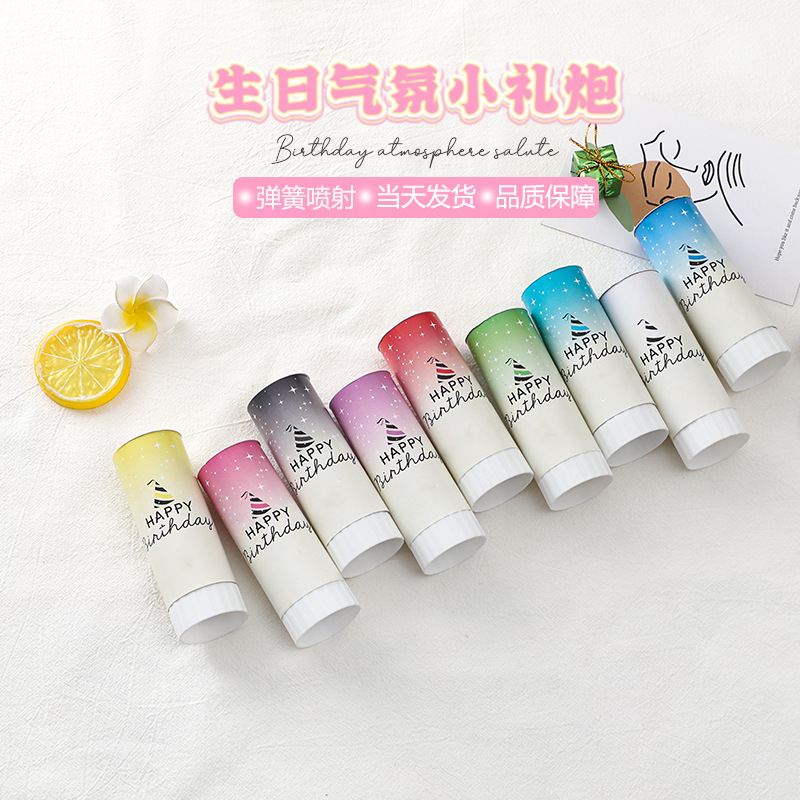 Cumpleaños saludo giro de la mano pequeños fuegos artificiales cinta fuegos artificiales de mano pequeños fuegos artificiales fiesta de cumpleaños Día del Maestro tubo de fuegos artificiales