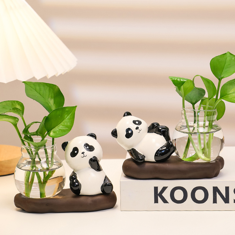 Desktop Ornaments Creative Decoration High-End New Cute Handmade Office Crafts Gifts Panda Decorations