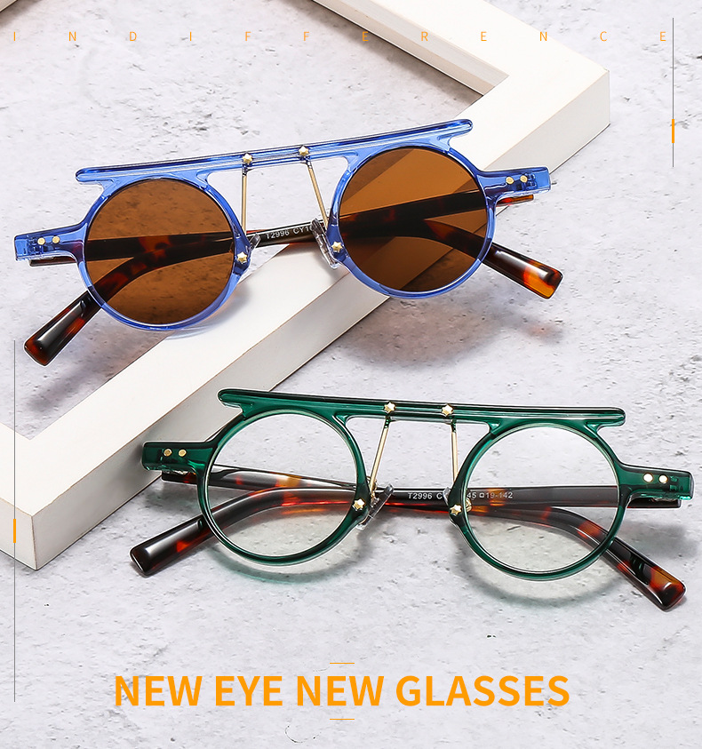 Hip-Hop Geometric PC UV400 Protection Round Frame Full Frame Women's Sunglasses display picture 1