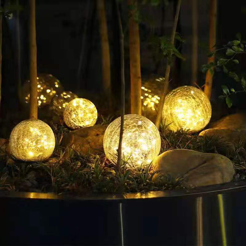 Luz Embutida com Textura Rachada Movida a Solar 4